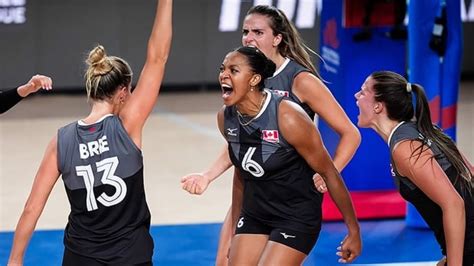 Canadian Womens Volleyball Team Earns Big Win In Olympic Pursuit