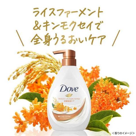 ダヴ（dove）ボディウォッシュ ライスファーメント＆キンモクセイ 詰め替え 340g 3個 ユニリーバ【液体タイプ】 Nk85310