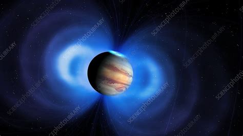 Jupiter's magnetosphere, illustration - Stock Image - F021/3827 - Science Photo Library