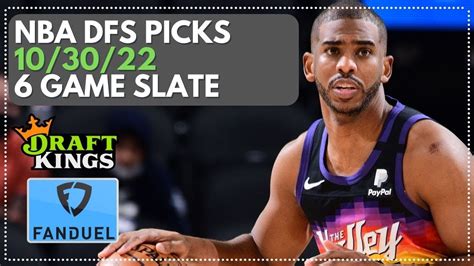 Nba Dfs Picks Sunday October 30th Preview Fanduel And Draftkings