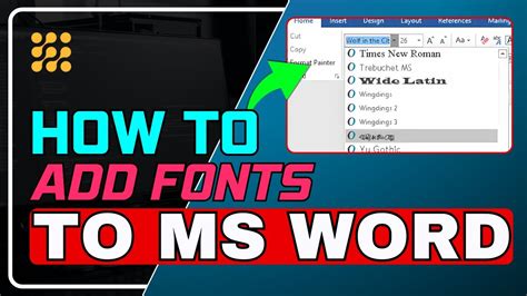 Easy Tutorial How To Add Fonts To Ms Word Step By Step Guide Youtube