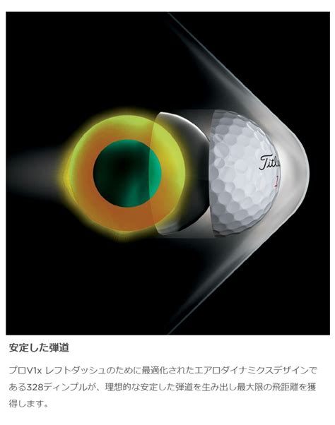 【楽天市場】タイトリスト プロv1x レフトダッシュ ボール（12球）【2024モデル】titleist Pro V1x Left Dash