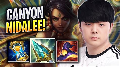 Canyon Is So Crazy With Nidalee Dk Canyon Plays Nidalee Jungle Vs