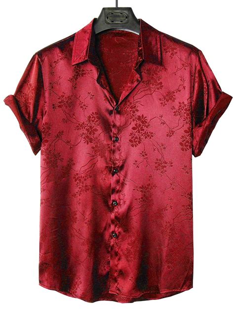 Womens And Mens Clothing Shop Online Fashion Silk Shirt Men Satin