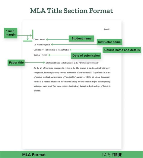 How To Create An Mla Title Page Format Steps And Examples