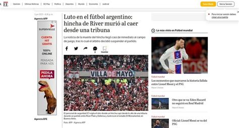 Las Repercusiones De La Tragedia Del Monumental En Los Medios Del Mundo