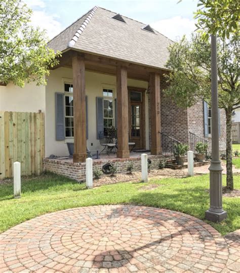 Large Thick Cypress Beams For Front Porch Brick Porch Support Roof