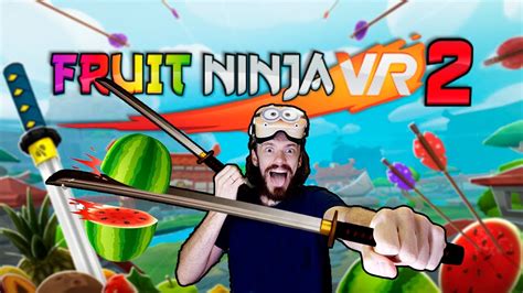 Fruit Ninja Vr 2 Gameplay No Oculus Quest 2 Um Ninja Da Feira De