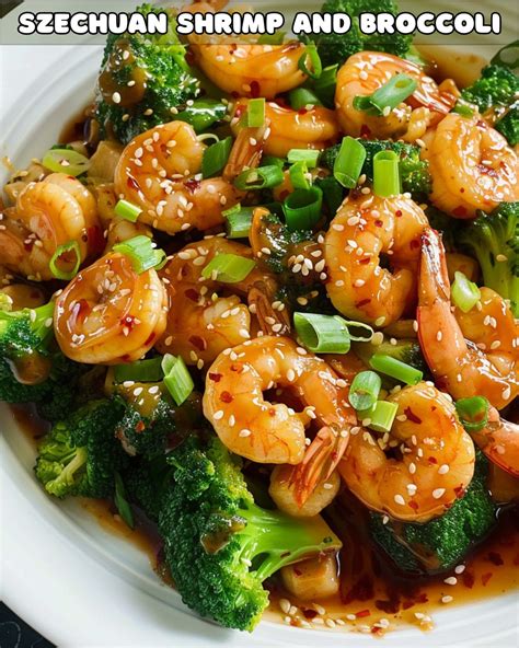 Spicy Szechuan Shrimp And Broccoli Foodyhealthylife