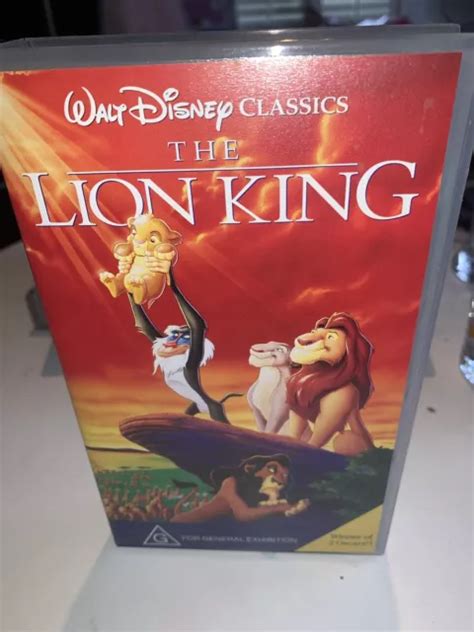 THE LION KING Walt Disney VHS Movie Video Tape 5 50 PicClick AU