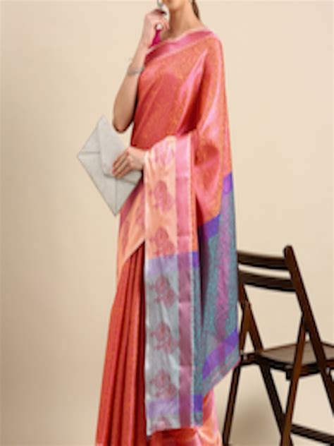 Buy Pothys Woven Design Ethnic Motifs Art Silk Banarasi Saree Sarees For Women 22475918 Myntra