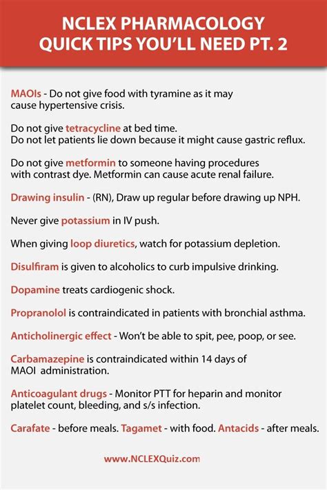 NCLEX Pharmacology Quick Tips Youll Need Part II NCLEX Quiz Nclex