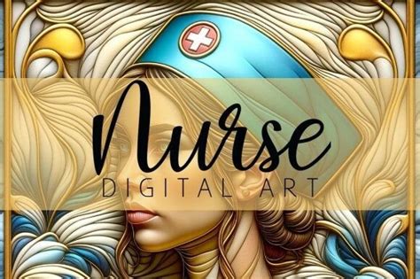 5 Stained Glass Nurse Designs And Graphics