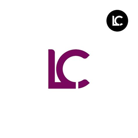 Premium Vector Letter Lc Monogram Logo Design Unique