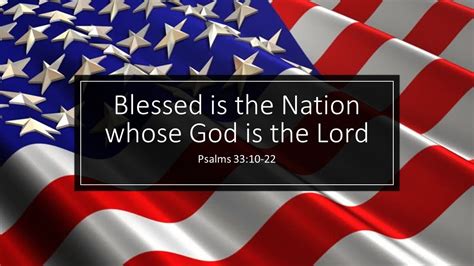 Blessed Is The Nation Whose God Is The Lord Youtube