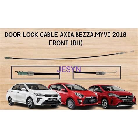 Perodua Axia Bezza Myvi Door Lock Cable Locking Cable Lock