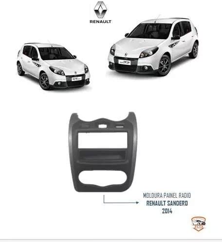 Moldura Central Painel Radio Renault Sandero