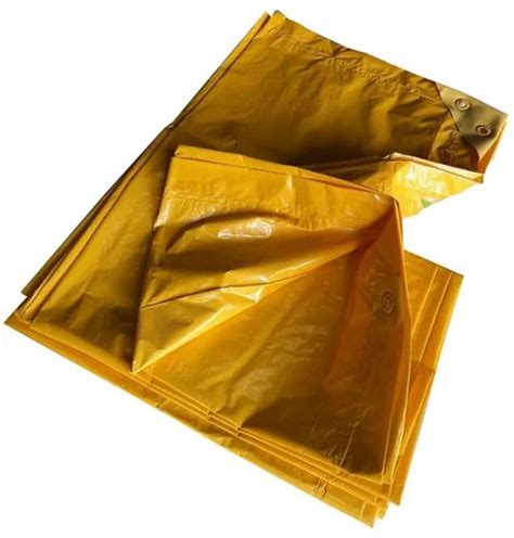 Silnylon Pe Laminated Yellow Waterproof Tarpaulin Thickness Mm At