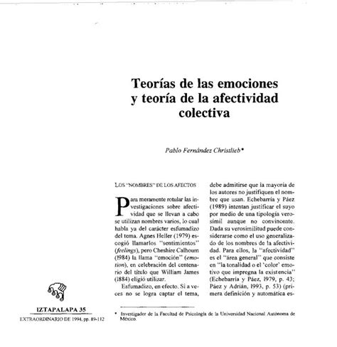 Pdf Teor A De La Afectividad Fernandez Christlieb Dokumen Tips