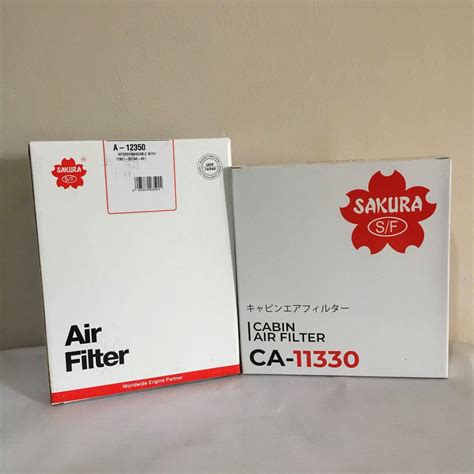 Sakura Air And Cabin Filter Set For Toyota Wigo Gen Gen