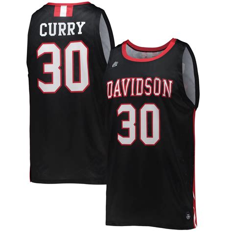 Men's Under Armour #30 Black Davidson Wildcats Throwback College ...