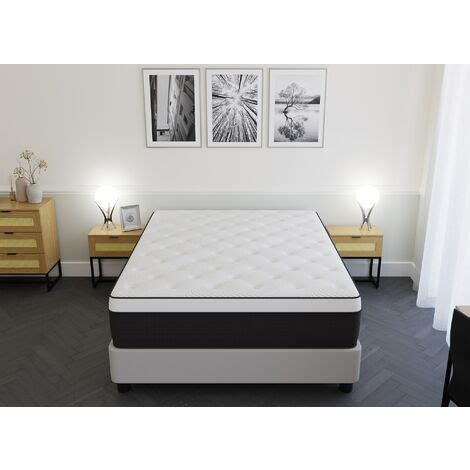 Matelas hybride mémoire de forme 180 x 200 cm épaisseur 37 cm PILLOW