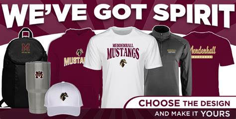 William Mendenhall Middle School Mustangs Apparel - LIVERMORE, California - Sideline Store - BSN ...