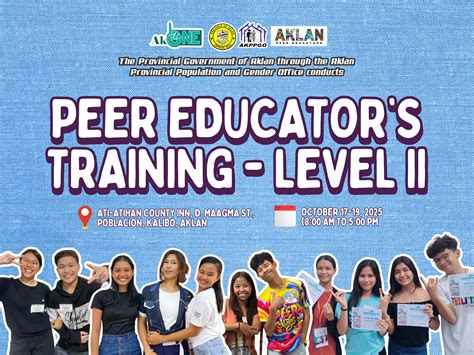 Aklan - 𝐀𝐍𝐍𝐎𝐔𝐍𝐂𝐄𝐌𝐄𝐍𝐓 | To all confirmed peer educators from 𝑩𝒂𝒏𝒈𝒂 ...