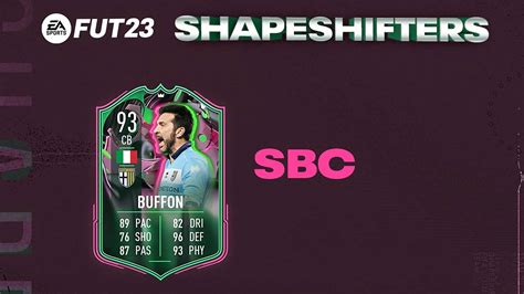 Fifa Sbc Gianluigi Buffon Shapeshifters Disponibile La Carta