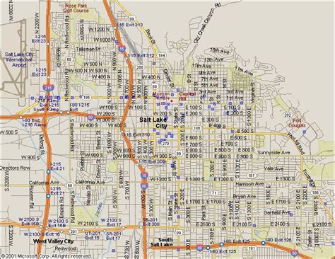 Salt Lake City Utah Map