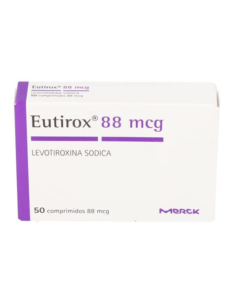 Eutirox 88 Mcg Levotiroxina Sodica 50 Comprimidos Lab Merck