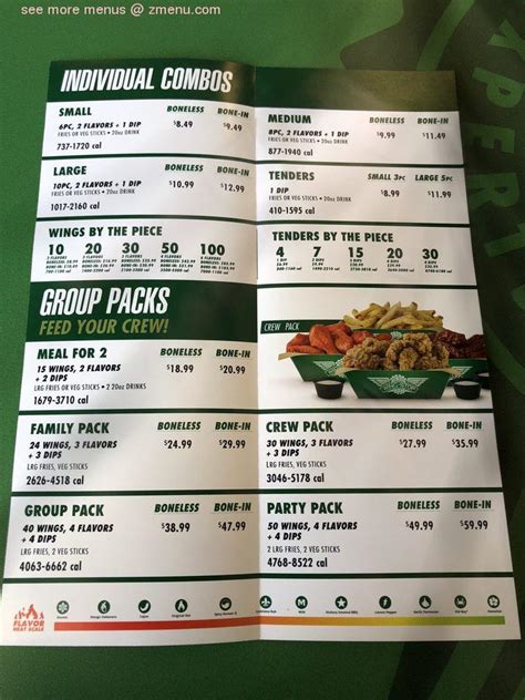 Online Menu of Wingstop Restaurant, Portsmouth, Virginia, 23707 - Zmenu