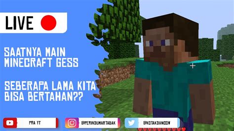 LIVE Menkrep Sampe Bosen Minecraft Indonesia YouTube