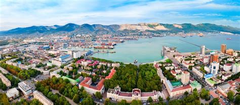 Premium Photo Novorossiysk City Aerial Panoramic View