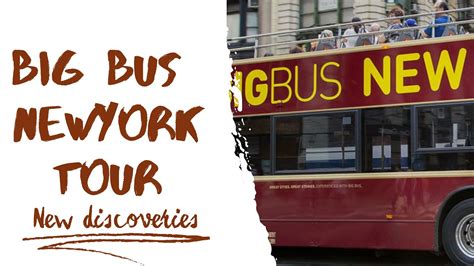 Big Bus Tour New York Tour Usa Newyork Youtube