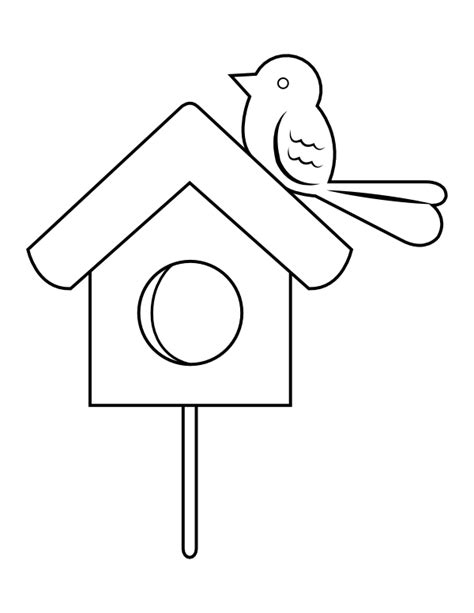 Free Printable Bird House Coloring Pages