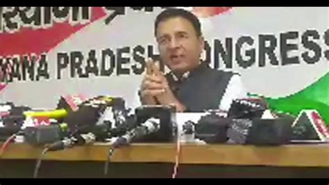 Live Aicc Press Briefing By Randeep Singh Surjewala In Chandigarh