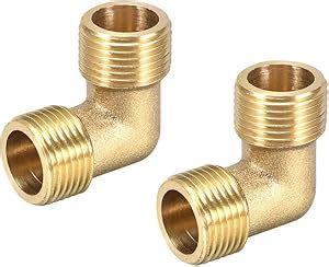 Uxcell Brass Pipe Fitting Degree Elbow G Male X G Male Pcs