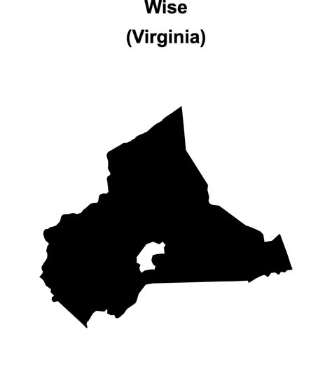 Wise County, Virginia blank outline map 47449711 Vector Art at Vecteezy