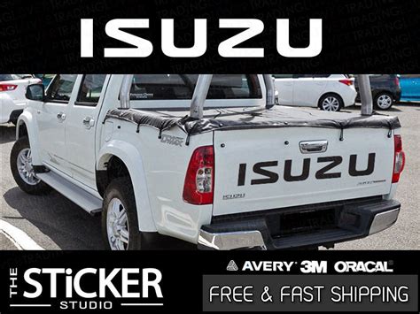 Isuzu Tailgate Decal Sticker X Mm With Premium Vinyl D Max Ebay