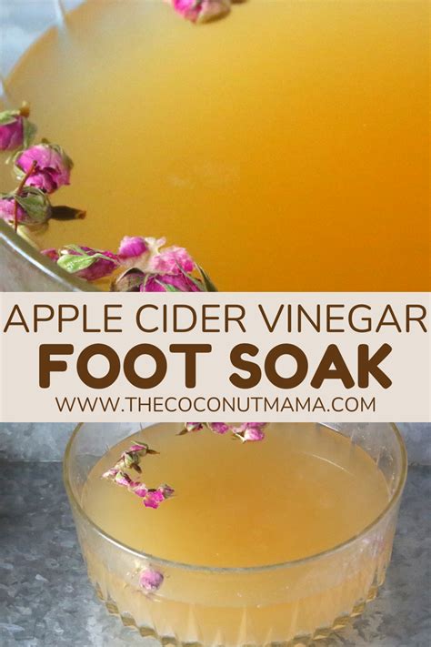 How To Make an Apple Cider Vinegar Foot Soak - The Coconut Mama