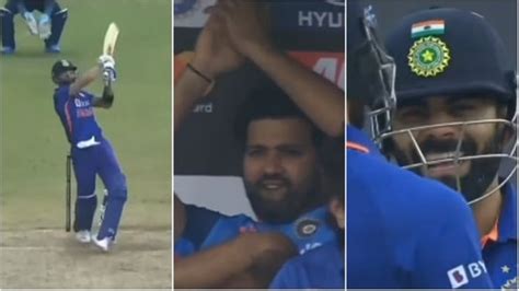 Watch Rohit Sharmas Epic Reaction As Virat Kohli Smashes Incredible