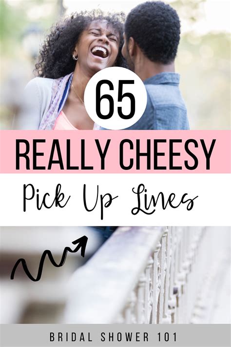 65 Cheesy Pick Up Lines For Laughs | Bridal Shower 101