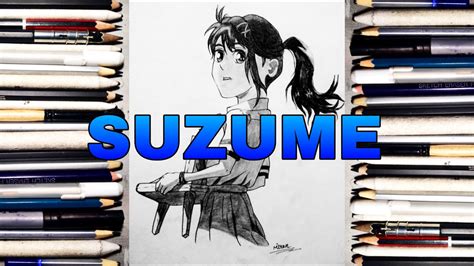 How To Draw Suzume Pencil Sketch Youtube