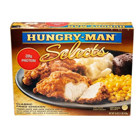 Hungry Man Selects Classic Fried Chicken Frozen Meal Shop Entrees