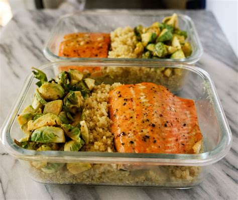 Sheet Pan Maple Dijon Salmon And Brussels Sprouts Mad About Food