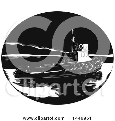 Royalty-Free (RF) Tugboat Clipart, Illustrations, Vector Graphics #1