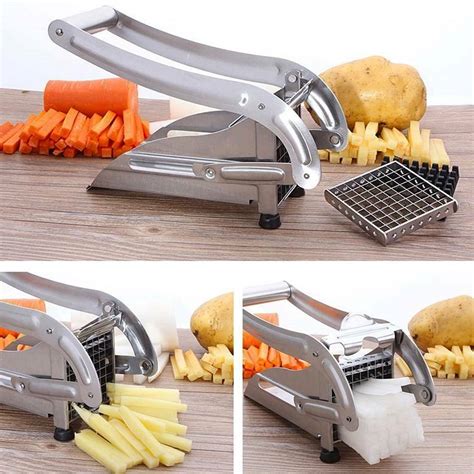 Stainless Steel Potato Chipper Cutter Chopper Slicer French Fry Chip