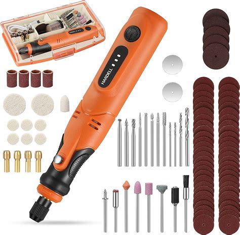 HARDELL 3.7V Cordless Rotary Tool, Rechargeable Rotary Tool Kit with 3 ...