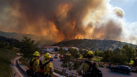 Sandy Fire Spreading Dangerously Fast In Simi Valley California